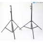 Bresser 2x Lampenstative ca. 220 cm Studio Blitz Stativ 2 Stück in Tasche (289854)
