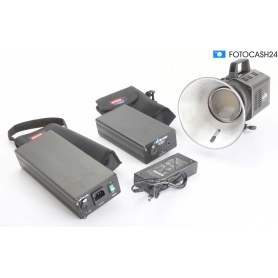 Aurora Luma 1000 LED Lampe Blitzleuchte + Batterie Pack + Netz Teil (290616)