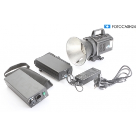 Aurora Luma 1000 LED Lampe Blitzleuchte + Batterie Pack + Netz Teil (290617)