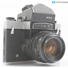Kiev 6C TTL Mittelformat Kamera mit Carl Zeiss Jena DDR 2,8/80 MC Biometar (290921)