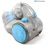 Maxxmee Motor-Block 07001 Zyklon-Staubsauger Bodenstaubsauger 800 Watt HEPA 11 Fliesen Polster beutellos grau blau (268624)