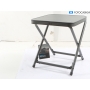 Dometic Stable Hocker mit Platte Firenze schwarz Campinghocker Tisch (288999)