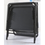 Brunner Marbella High Sonnenliege, 198x64xH48/103cm, Schutzdach, Syntex/Aluminium, schwarz (290029)