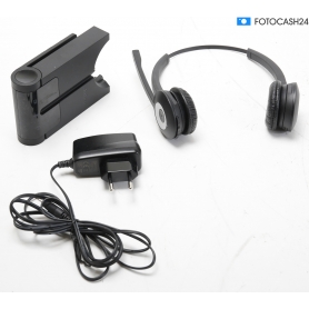 Jabra PRO 920 Duo DECT-Headset Kopfbügel kabellos Noise Cancelling schwarz (291243)