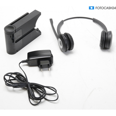 Jabra PRO 920 Duo DECT-Headset Kopfbügel kabellos Noise Cancelling schwarz (291243)