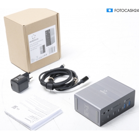 Renkforce RF-DKS-910 Universal Notebook Dockingstation USB-C HDMI grau schwarz (291286)