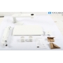 SpeaKa Professional SP-MM-950 17-35" Monitor-Wandhalterung Tastaturablage 2x Scanner-Halterung übereinander weiß (289381)