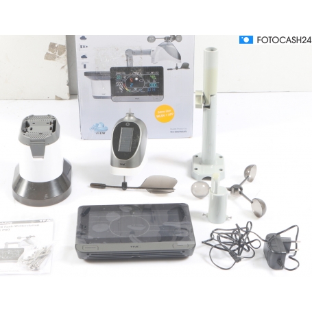 TFA Dostmann WLAN VIEW PRO Wetterstation Funk-Wetterstation Vorhersage Temperatur Luftfeuchtigkeit schwarz (289657)