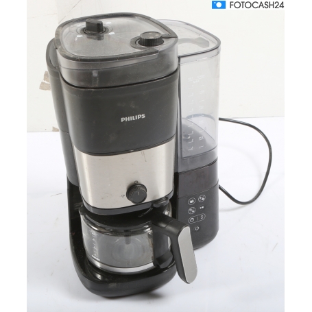 Philips HD7900/01 Kaffeemaschine 10 Tassen Mahlwerk Timerfunktion Warmhaltefunktion schwarz silber (289853)
