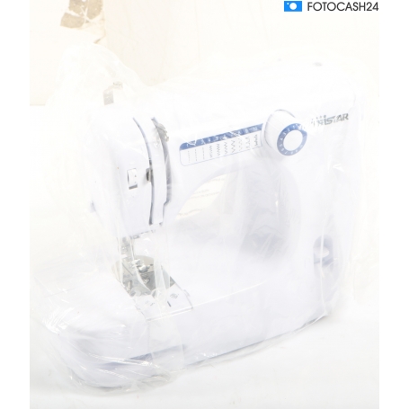 Tristar SM-6000 Nähmaschine Freiarmnähmaschine automatische Einfädelfunktion Geschwindigkeitsregler weiß (289861)