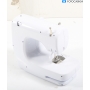 Tristar SM-6000 Nähmaschine Freiarmnähmaschine automatische Einfädelfunktion Geschwindigkeitsregler weiß (289861)