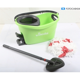 Vileda Turbo Colors Box Wischmop-Reiniger Set Eimer Bodenwischer Turboschleuder grün (289863)