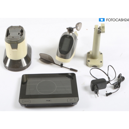 TFA Dostmann WLAN VIEW PRO Wetterstation Funk-Wetterstation Vorhersage Temperatur Luftfeuchtigkeit schwarz (291448)