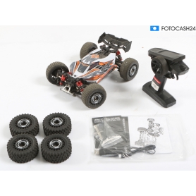 Amewi MEW4 Buggy Brushless 1:16 RC Modellauto Elektro Buggy Allradantrieb 4WD RtR 2,4GHz weiß (291459)