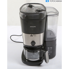 Philips HD7900/01 Kaffeemaschine 10 Tassen Mahlwerk Timerfunktion Warmhaltefunktion schwarz silber (291509)