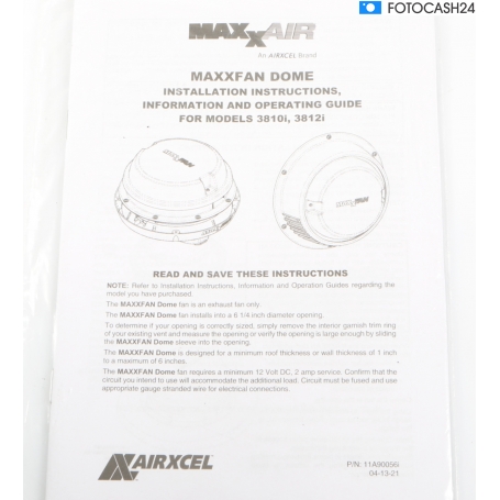Maxxair Maxxfan Dome Plus Dachlüfter, 12V, schwarz (291518)