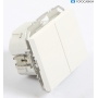 Berker 85122200 Universal-Schalteinsatz, 2fach, 2-Draht (291520)