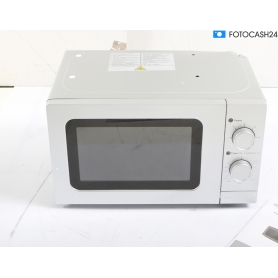 Exquisit WP 700 J17-3 Stand Mikrowelle, 700 Watt, 20 Liter, 5 Leistungsstufen, silber (291534)