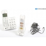 Geemarc Mobility Pack schnurloses Telefon analog Anrufbeantworter Freisprechen weiß (291579)