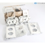 Hager GAPSET1 1xArbeitsplatz, mit 3 Steckdosen+USB-Charger, 15W, 2xRJ45, Cat.6A, Frontrastend, verkehrsweiß (291852)