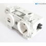 Hager GAPSET1 1xArbeitsplatz, mit 3 Steckdosen+USB-Charger, 15W, 2xRJ45, Cat.6A, Frontrastend, verkehrsweiß (291852)