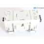 Hager GAPSET1 1xArbeitsplatz, mit 3 Steckdosen+USB-Charger, 15W, 2xRJ45, Cat.6A, Frontrastend, verkehrsweiß (291852)