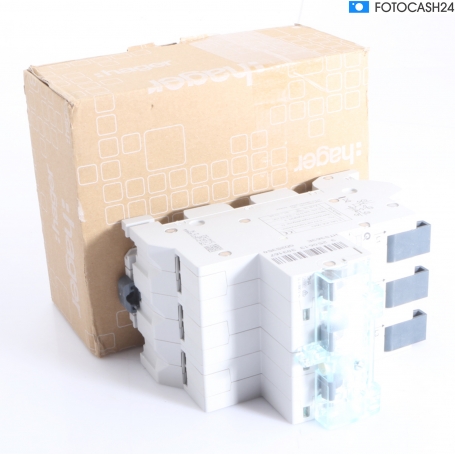 Hager HTS363E SLS-Schalter für Sammelschiene 3-Polig, E-Charakteristik, 63A, QuickConnect (291853)