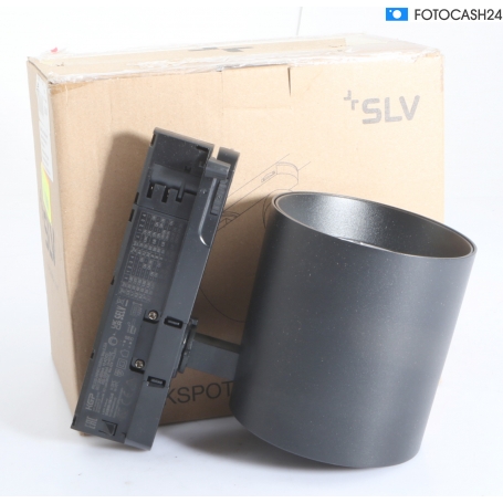 SLV TRACKSPOT V Strahler für 3-Phasen Hochvolt-Schienen-System, Ø10cm, 32W, 3000K, 50°, schwarz (1008855) (291859)