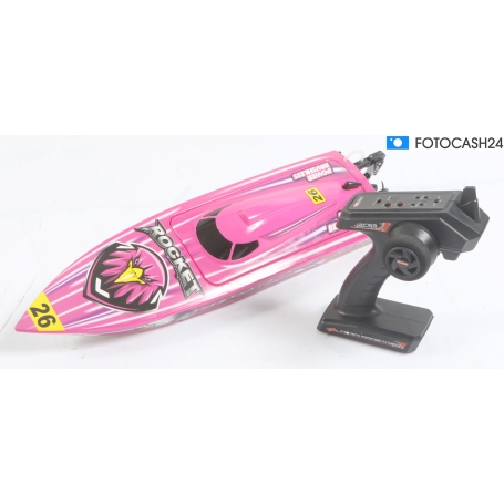 Joysway Rocket V2 RC Motorboot Rennboot 55km/h 2,4GHz RtR 620mm pink (292104)