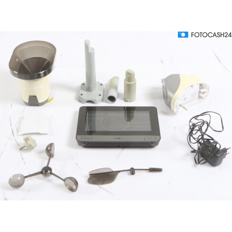 TFA Dostmann WLAN VIEW PRO Wetterstation Funk-Wetterstation Vorhersage Temperatur Luftfeuchtigkeit schwarz (292277)