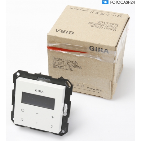 Gira 228403 Unterputz-Radio RDS ohne Lautsprecher ST55, reinweiß-glänzend (291987)