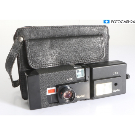 Rollei A 26 Pocket Kamera mit Blitz C26 (292432)