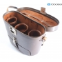 Zeiss Ikon Ledertasche für 3 Objektive und Rückwand/Magazin (292528)