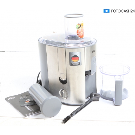 Braun Multiquick 7 J700 Entsafter Saftpresse Obstpresse 1,25 Liter 1000 Watt silber (292677)