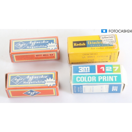 Kodak Agfa 3M 127 Color Film (abgelaufen) 4x Pack (292921)