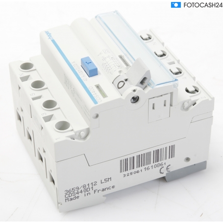 Hager CDA463D Fehlerstrom-Schutzschalter FI-Schutzschalter 4polig 63A weiß (293378)