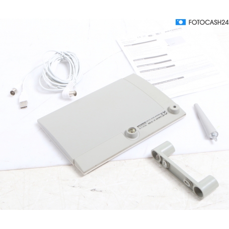 Kathrein BZD 32 Flachantenne Zimmerantenne DVB-T DVB-T2 DAB-Radio Verstärkung 18dB weiß (293499)