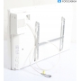 Etherma SN-2000-eco Wandkonvektor mit Thermostat, weiß, 74x44cm, 2000W, 230V (40516) (293910)
