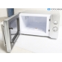 Severin MW 7772 Stand-Mikrowelle 38 Liter 51cm breit 900W Grillfunktion silber (294073)
