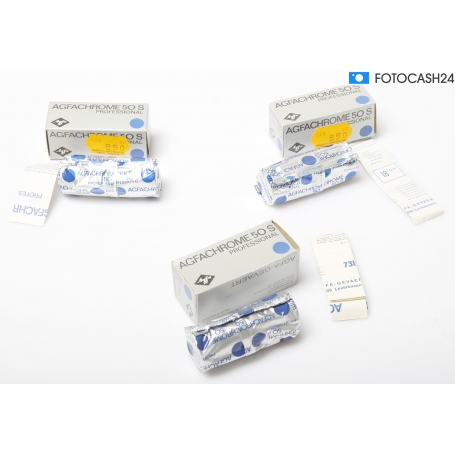 Agfa Agfachrome 50 s Professional 120 Film (3 Packungen) Abgelaufen (294434)
