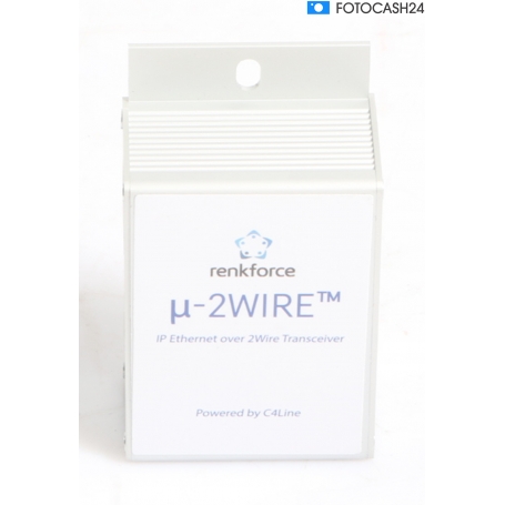 Renkforce RF-3395610 Netzwerkverlängerung LAN 2-Draht 300m Reichweite 200 MBit/s silber (294335)