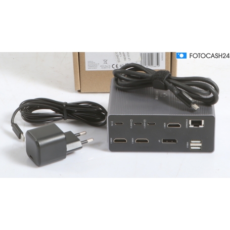 Renkforce RF-DKS-910 Universal Notebook Dockingstation USB-C HDMI grau schwarz (294337)