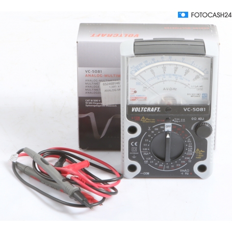 Voltcraft VC-5081 Hand-Multimeter Spannungsmessgerät analog CAT III 500V grau (294342)