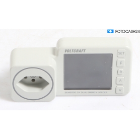 Voltcraft SEM5000 CH dual Energiekosten-Messgerät Funksteckdose Datenexport Kostenprognose Schweiz weiß (294344)