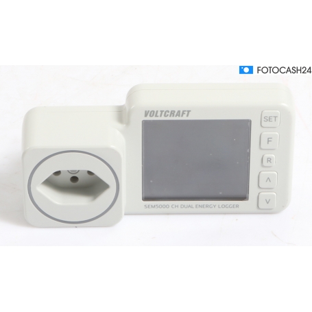 Voltcraft SEM5000 CH dual Energiekosten-Messgerät Funksteckdose Datenexport Kostenprognose Schweiz weiß (294344)