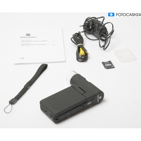 Toolcraft DigiMicro digitale Mikroskopkamera USB-Mikroskop 3 TFT-Farbdisplay 5MP USB TFT schwarz (294409)