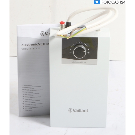 Vaillant VED E 11-13/1 L U Durchlauferhitzer Warmwasserbereiter 13,5kW electronicVED lite weiß (294548)