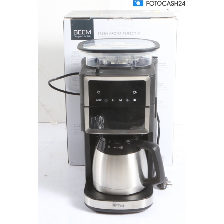 BEEM Kaffeemaschine Fresh-Aroma-Perfect III Thermo, 1000W, mit Mahlwerk, schwarz/Edelstahl (04233) (294538)